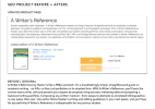 SEO Before + Afters